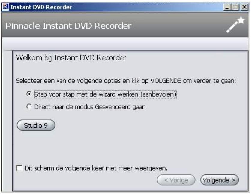 PINNACLE STUDIO MEDIASUITE - Instant DVD Recorder starten - 1