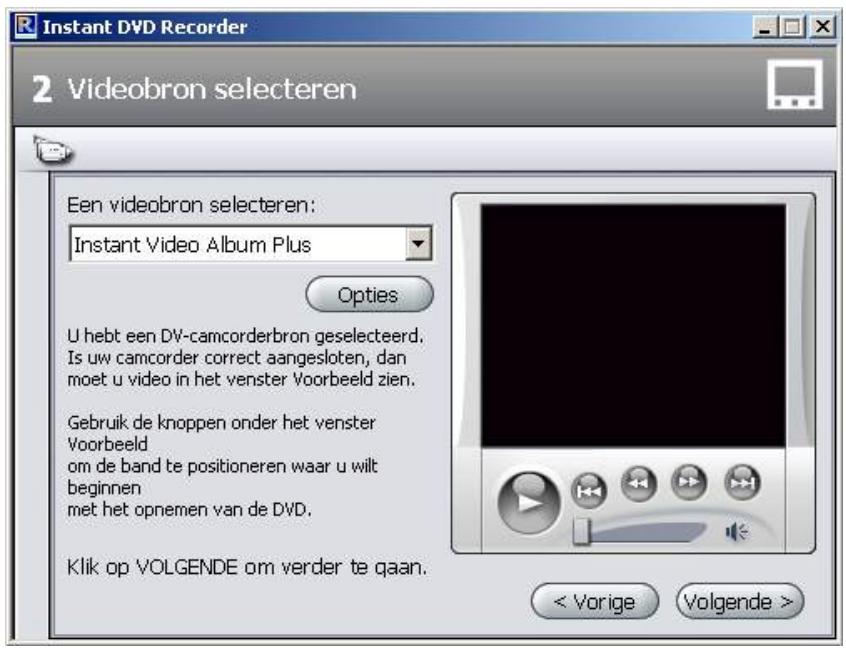 PINNACLE STUDIO MEDIASUITE - Videobron selecteren - 1