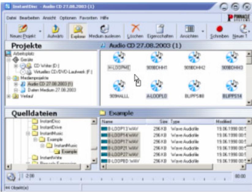 PINNACLE STUDIO MEDIASUITE - Eine CD ohne den Assistenten erstehen - 1