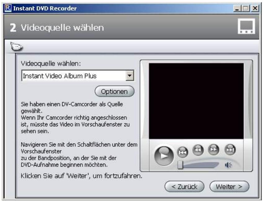 PINNACLE STUDIO MEDIASUITE - Videoquelle wahlen - 1