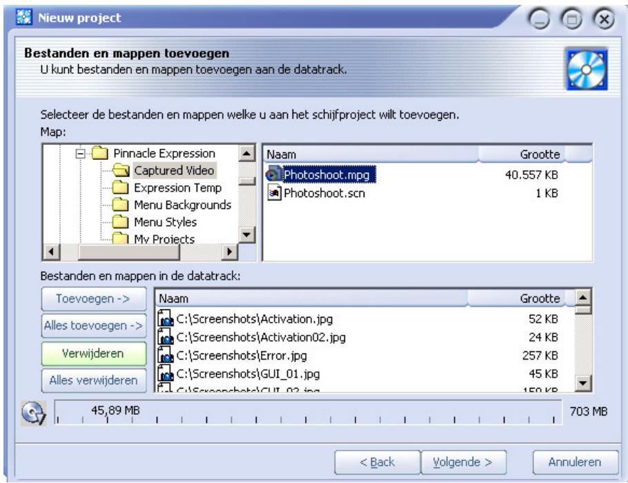 PINNACLE STUDIO MEDIASUITE - Een dataschijf make n met de Wizard - 1