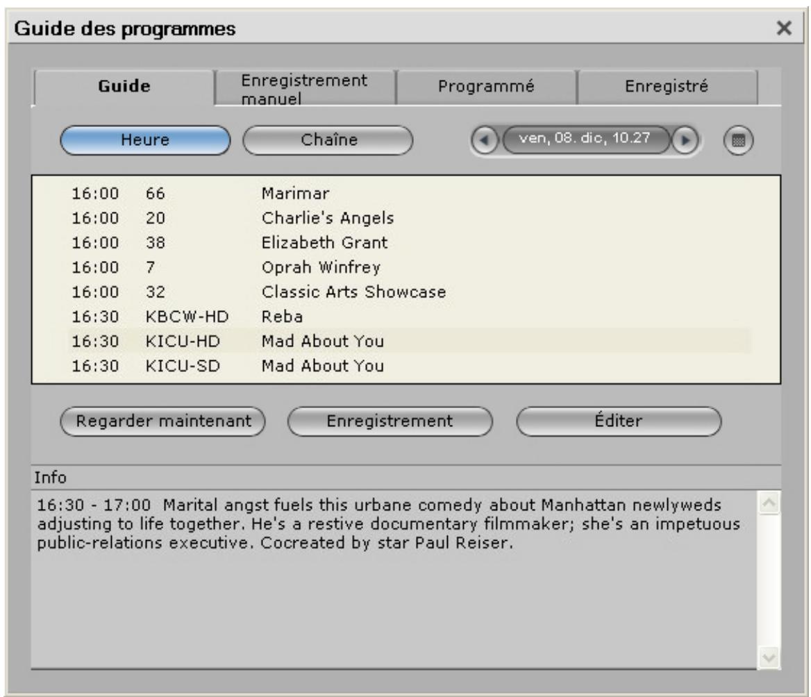 PINNACLE TVCENTER PRO - Guide électronique des programmes (EPG) et enregistrement - 2