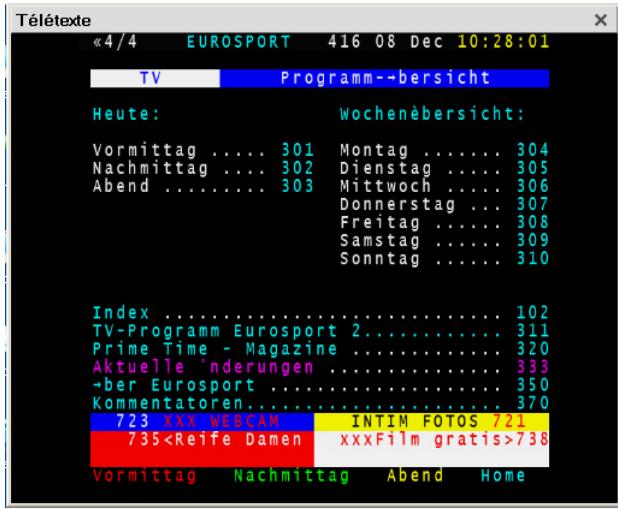 PINNACLE TVCENTER PRO - Vue d'ensemble du télétexte (télétexte non disponible aux États-Unis) - 1