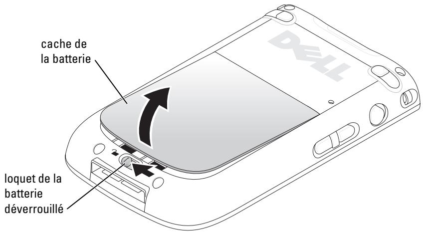 DELL AXIM X51V - Installation et retrait de la batterie - 3