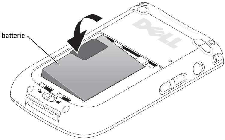 DELL AXIM X51V - Installation et retrait de la batterie - 1