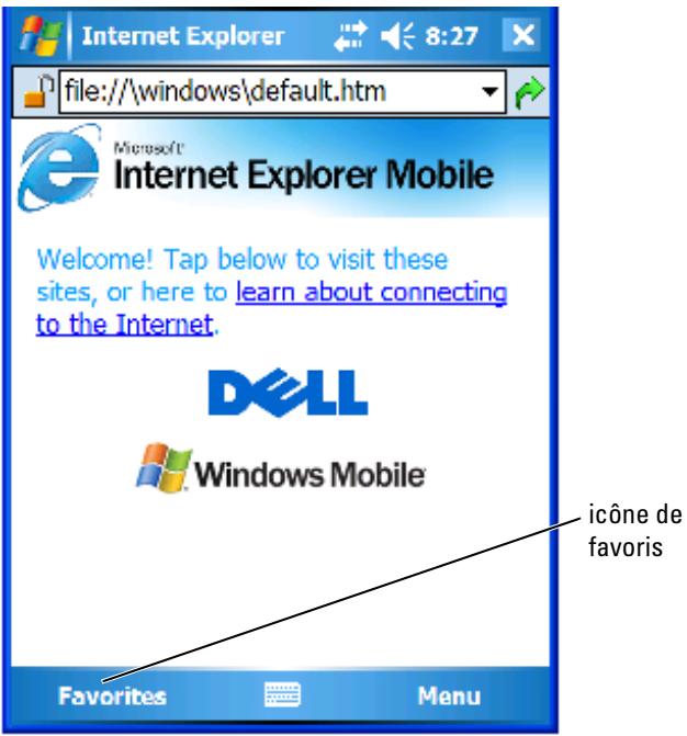 DELL AXIM X51V - Parcourir les favoris mobiles et le web - 1