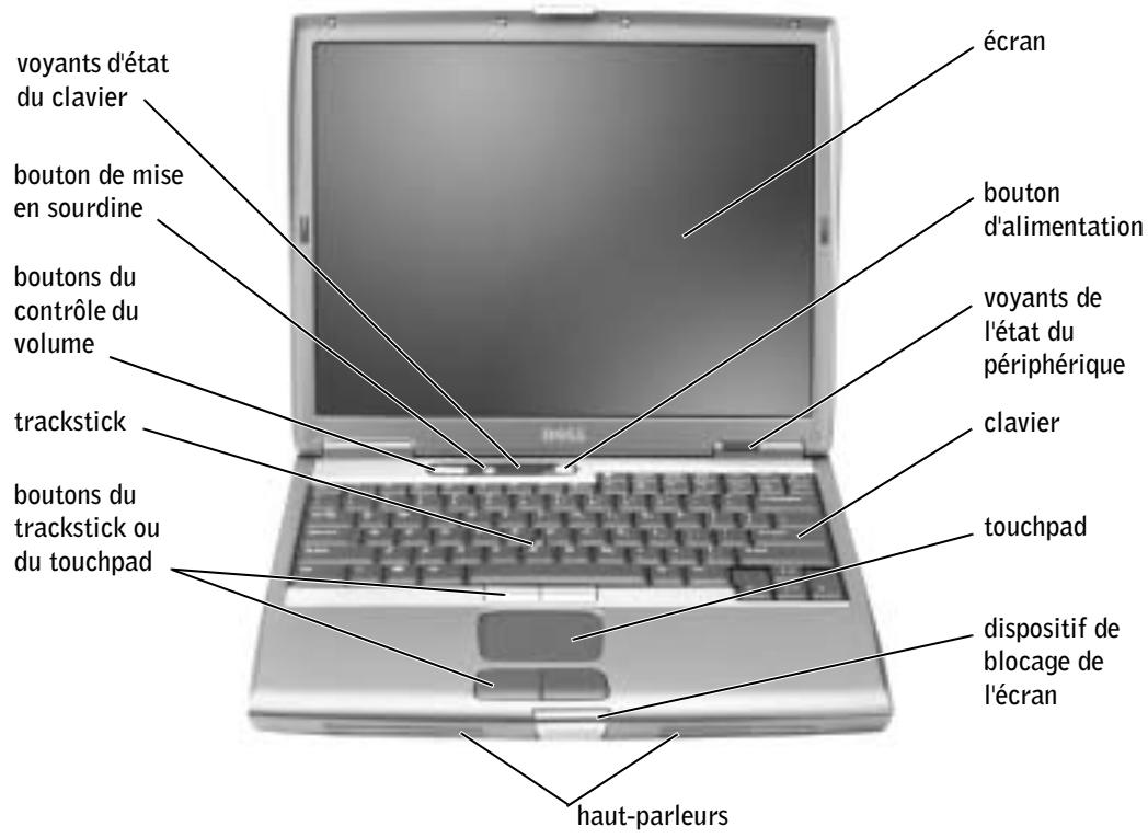 DELL D600 - À propos de votre ordinateur - 2