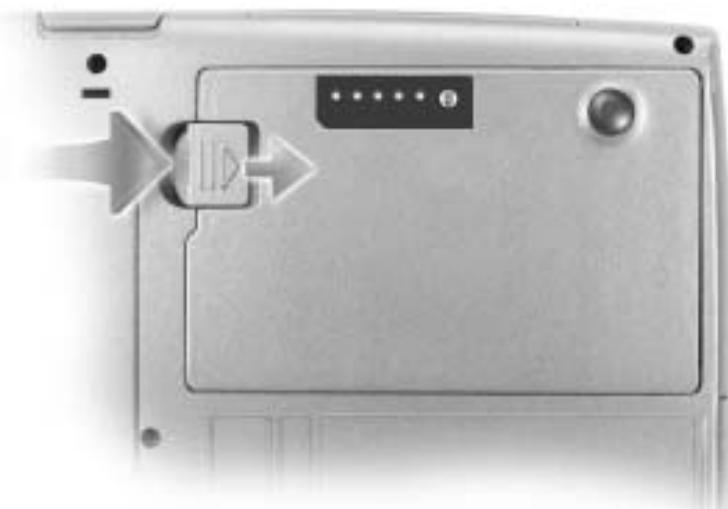 DELL D600 - Retrait d'une batterie - 3