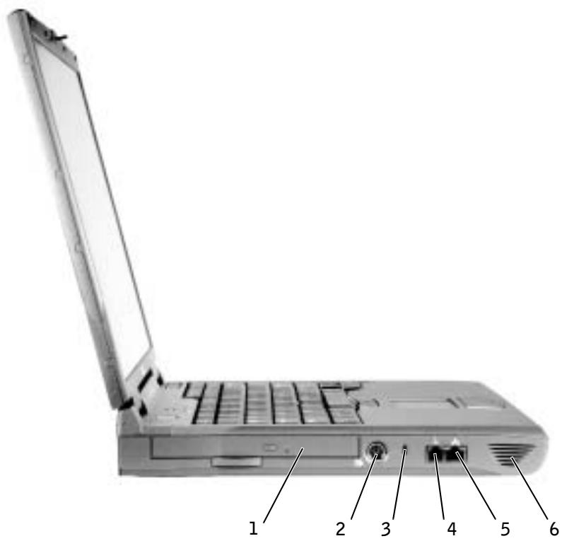 DELL LATITUDE C840 - Vista lateral izquierda - 1