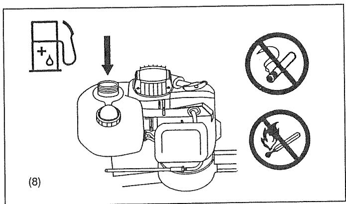 DOLMAR HT2576E - Plein de carburant - 4
