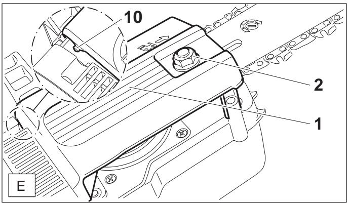 DOLMAR UC4003A - Montage du guide-chaine et de la chaîne - 3