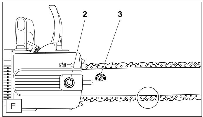 DOLMAR UC4003A - Tendre la chaîne de sciage - 1