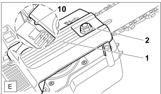 DOLMAR UC4003A - Montage du guide-chaine et de la chaîne - 3