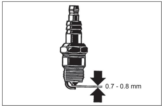 DOLMAR HT-2460 - Checking the spark plug - Every 8 hours (Daily) - 2