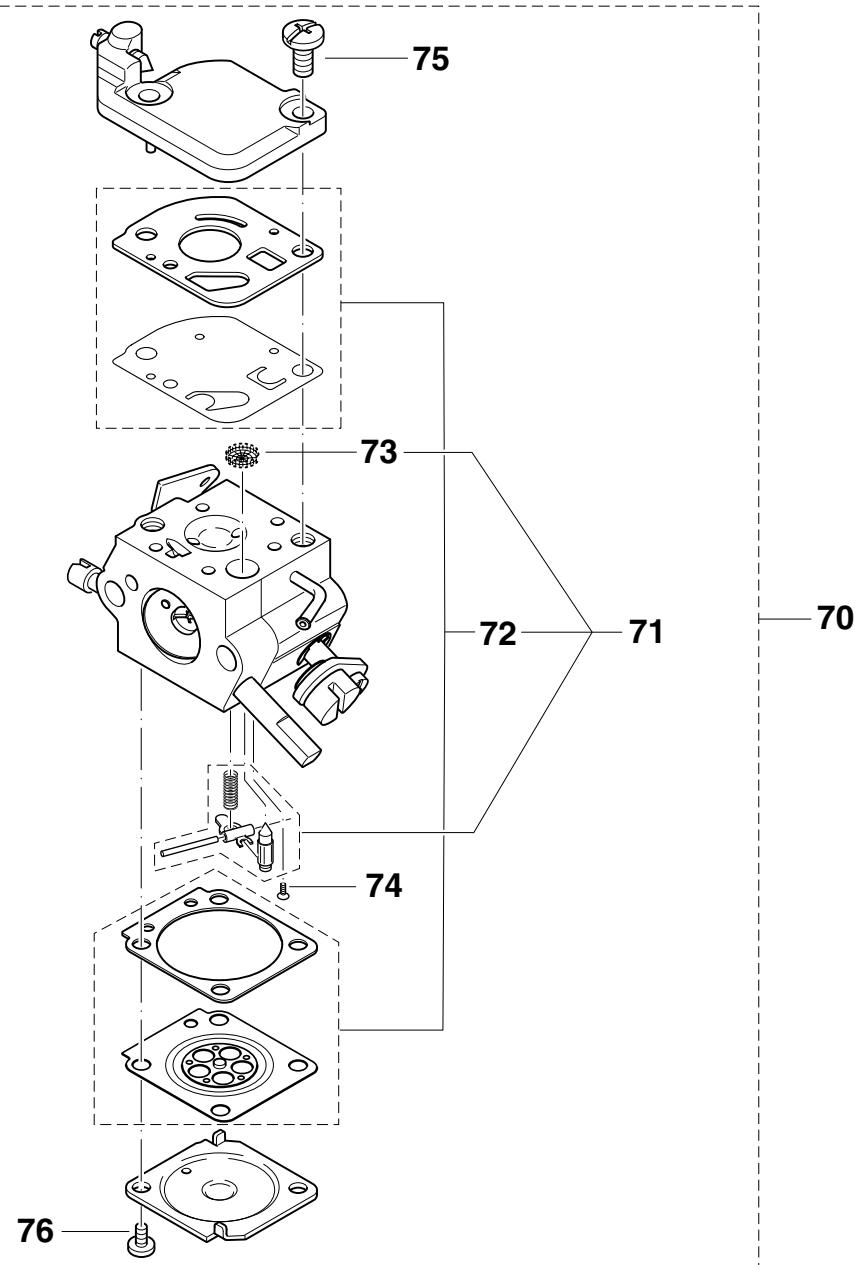 DOLMAR LT-30 - Liste de pièces détachées - 8