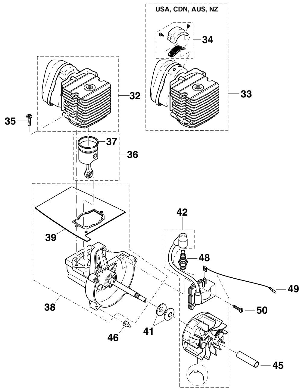 DOLMAR LT-30 - Liste de pièces détachées - 5