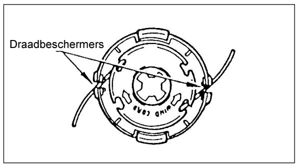 DOLMAR MS-22U - Vervangen van nylon draad - 4