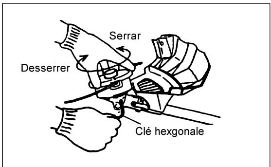 DOLMAR MS-3212 - La clé hexagonale étant toujours en place. - 4