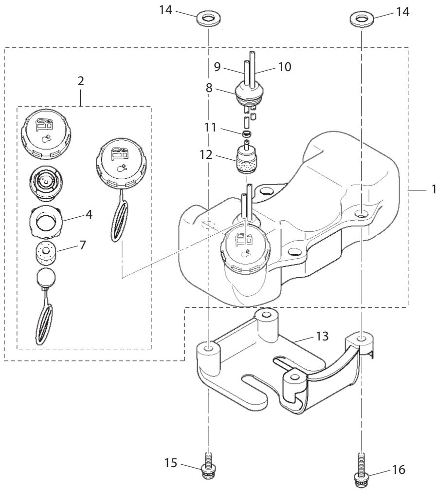 DOLMAR MS-430 U - Liste de pièces détachées - 1