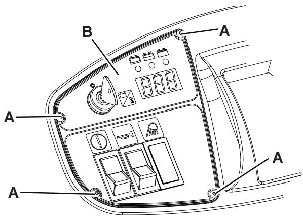 NILFISK SR 1301 B - De accu's verwijderen - 1