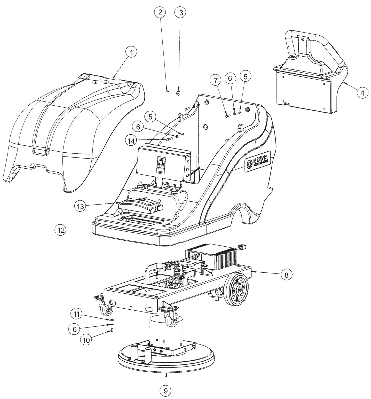 NILFISK UHB 51-1500 - WHEN ORDERING PARTS - 1