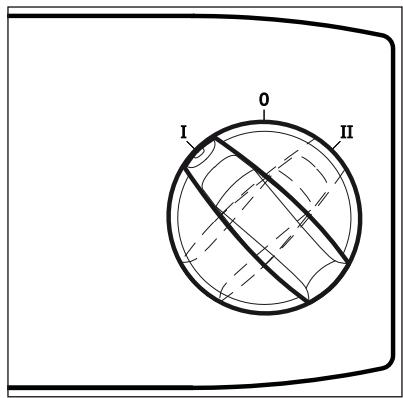 NILFISK ATTIX 963 ED XC - Commutateur « I-0-II » 1) - 1