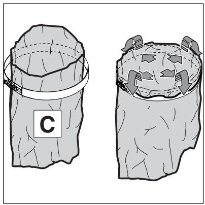 NILFISK ATTIX 963 ED XC - Enlèvement du sac d'évacuation : - 1