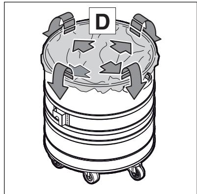 NILFISK ATTIX 963 ED XC - Mise en place du sac filtré (ATTIX 961-01) - 8