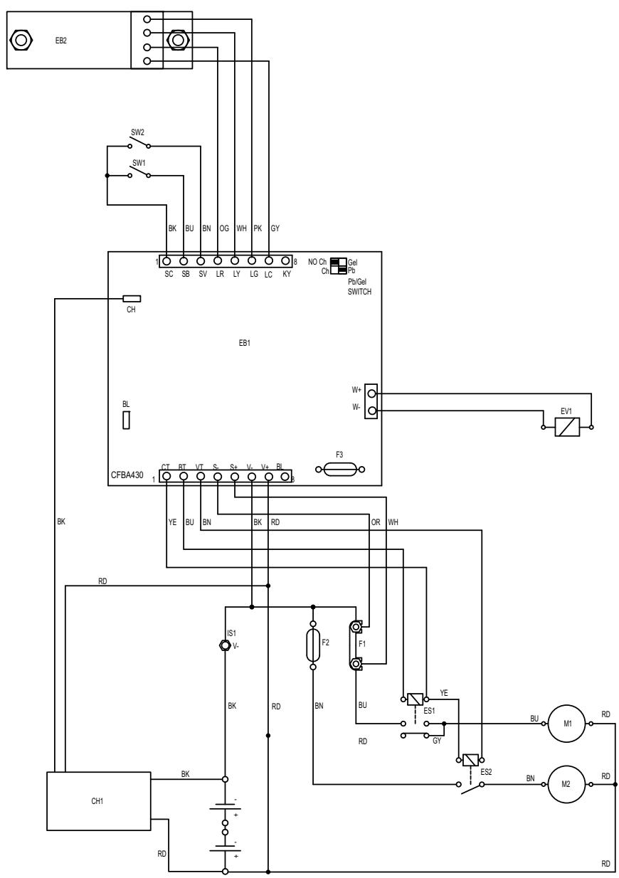 NILFISK SCRUBTEC 343B - WIRING DIAGRAM - 1