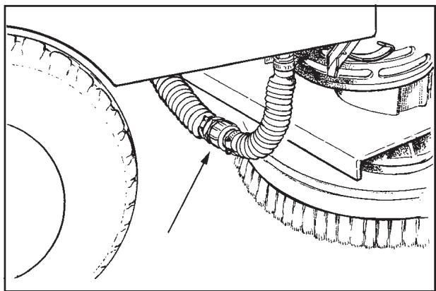 NILFISK SCRUBTEC 795 - Reiniging van de slang voor de reinigingsoplossing - 1