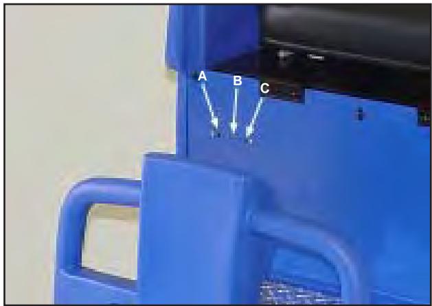 NILFISK SCRUBTEC R 586 - Indicateurs de niveau de charge des batteries - 1