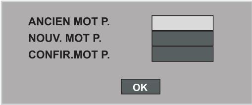 PEEKTON PK 6750 - PAGE REGLAGES MOT DE PASSE - 2