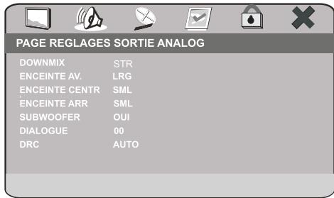 PEEKTON PK 6750 - PAGE REGLAGES AUDIO - 2