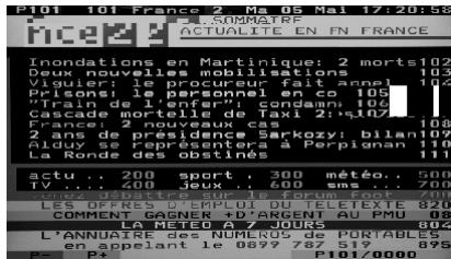 PEEKTON 22LC179HD - Fonction Téletexte - 1