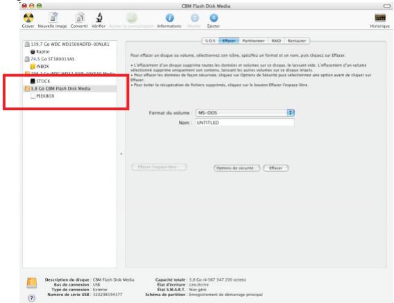 PEEKTON MINIPEEK 259 - Sous Mac OS X (suite) - 2
