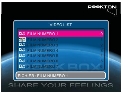 PEEKTON MINIPEEK 259 - Menu MOVIE - 1