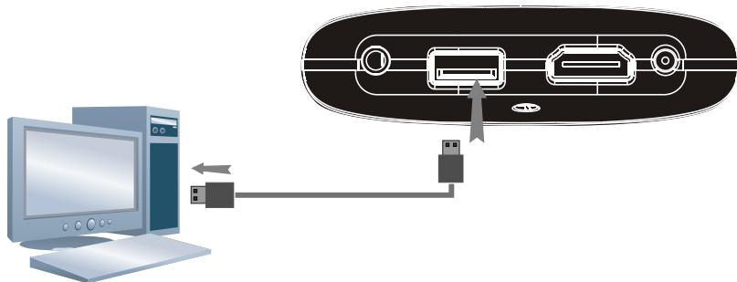 PEEKTON MINIPEEK 288 - Connexion à l'ordinateur via le port USB - 1