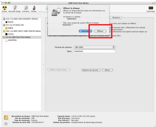 PEEKTON MINIPEEK 288 - Sous Mac OS X (suite) - 1