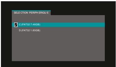 PEEKTON PEEKBOX 264 HD - Menu appareils - 1