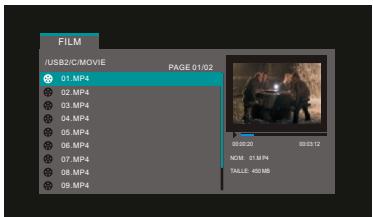 PEEKTON PEEKBOX 264 HD - Menu film - 1