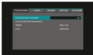 PEEKTON PEEKBOX 264 HD - Configuration des paramètres TNT - 1