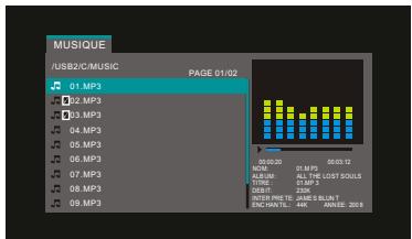 PEEKTON PEEKBOX 264 HD PRO - Menu Musique - 1