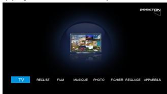 PEEKTON PEEKBOX 264 HD PRO - Menu TV - 1