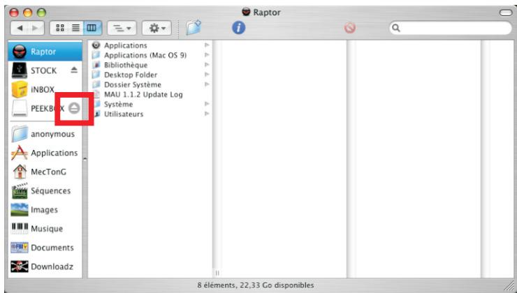 PEEKTON PEEKBOX 40 - Sous Mac OS X (suite) - 1