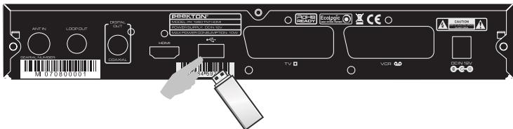 PEEKTON PK 1350 TNT HDMI - Lecture d'une clé USB - 1
