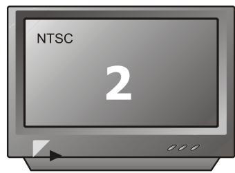 PEEKTON PK 6004 - Sélection du type de standard TV - 2