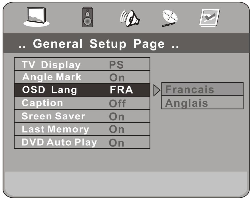 PEEKTON PK 6004 - Configuration des menus - 4