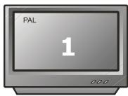 PEEKTON PK 6024 - Sélection du type de standard TV - 2