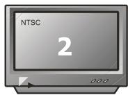 PEEKTON PK 6024 - Sélection du type de standard TV - 3
