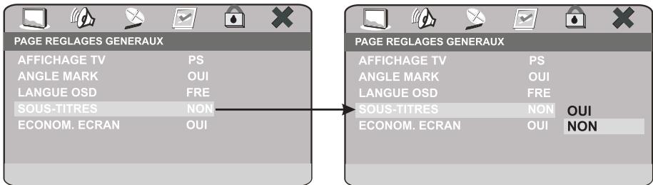PEEKTON PK 8700 - Page réglages généraux - 4